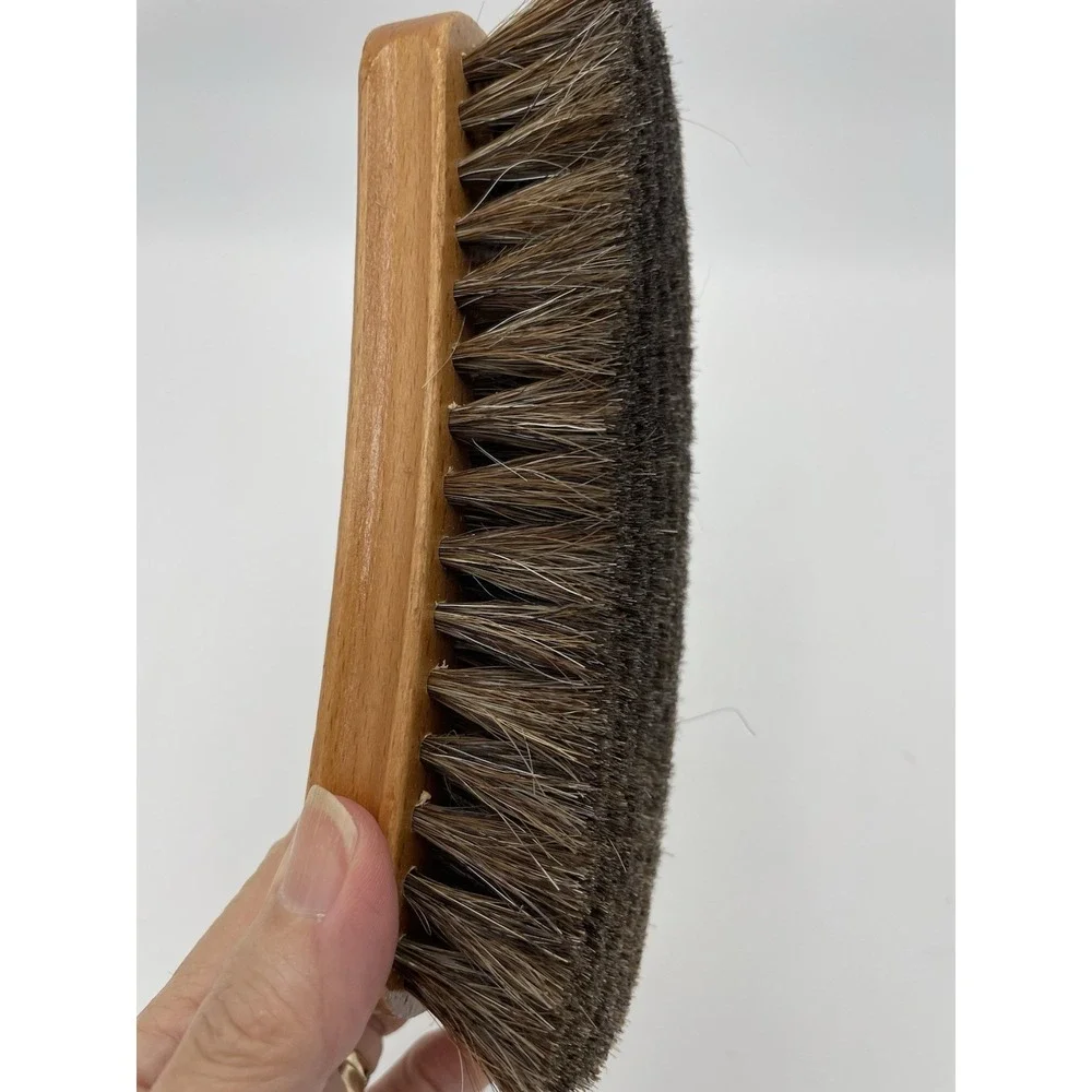 Vintage Cadillac Shoe‎ Shine Brush Made In Israel Wood Handle
